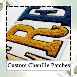 Custom Chenille Patch: Embroidered Iron-On Design