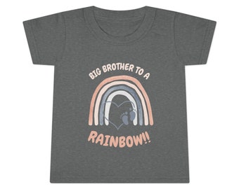 Grote broer van een regenboogpeutershirt