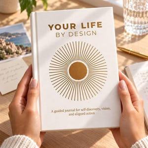 Manifestation Journal for Women, Life Purpose & Self Discovery Guided Journal, Vision Board Prompts, Intentional Living Gift