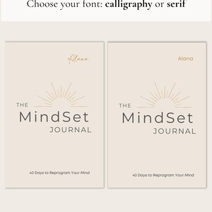 40-Day Mindset Reset Journal, Guided Clarity Prompts for Self-Discovery, Gratitude Affirmations image 9