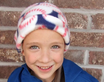 Winterfleece hoed naaipatroon PDF. Kindermaten 0-10 jaar