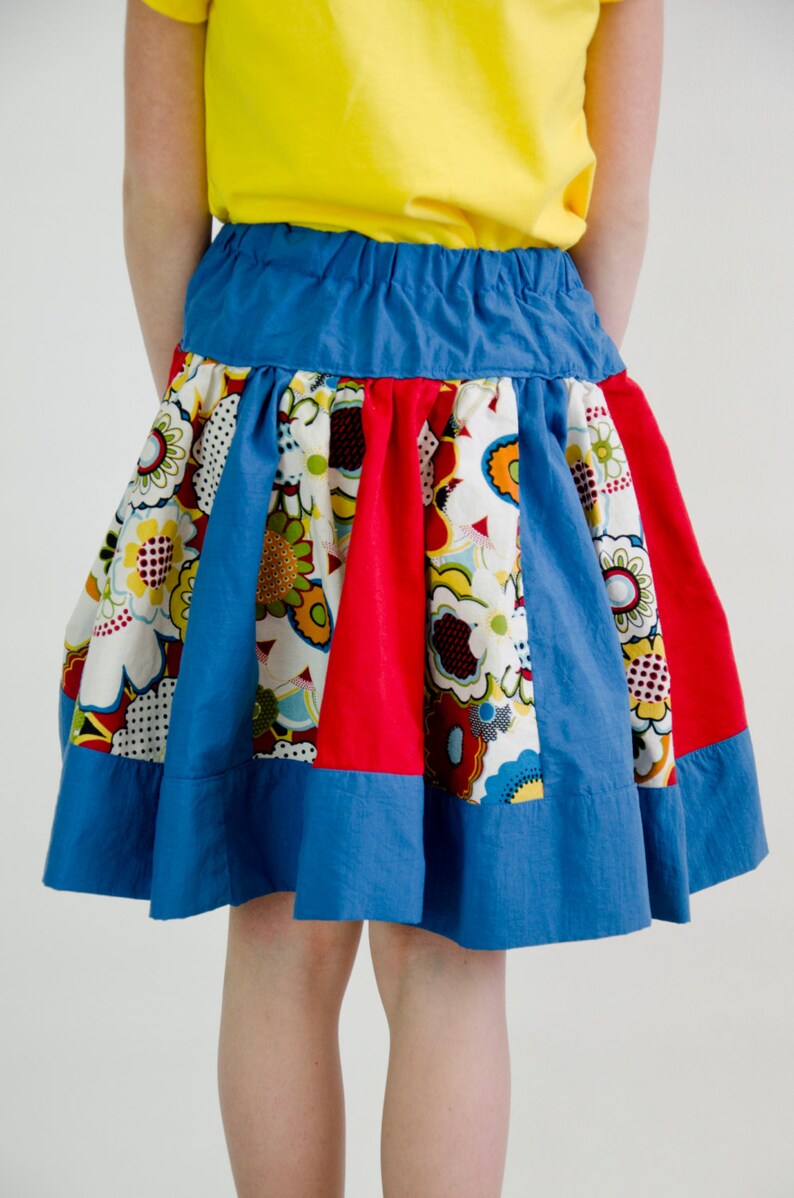 SALE Patchwork Circle Skirt PDF Sewing Pattern. Size 6 months-8 years image 4