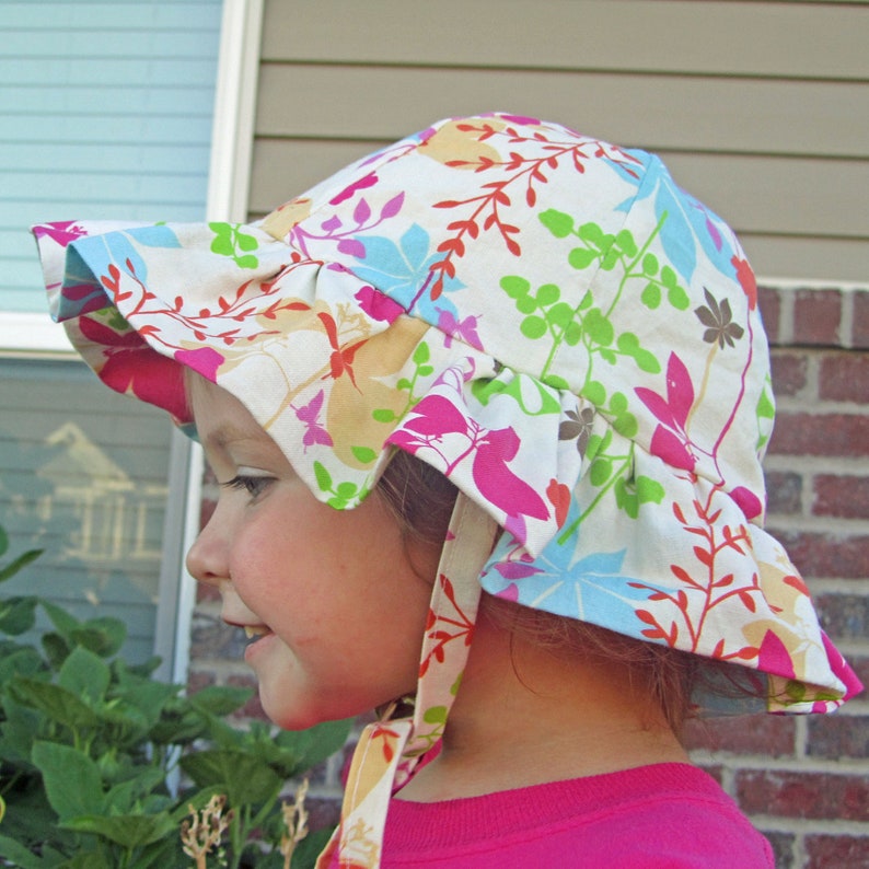 Ruffle Sun Hat Sewing Pattern PDF. Sizes 0-10 years. image 4