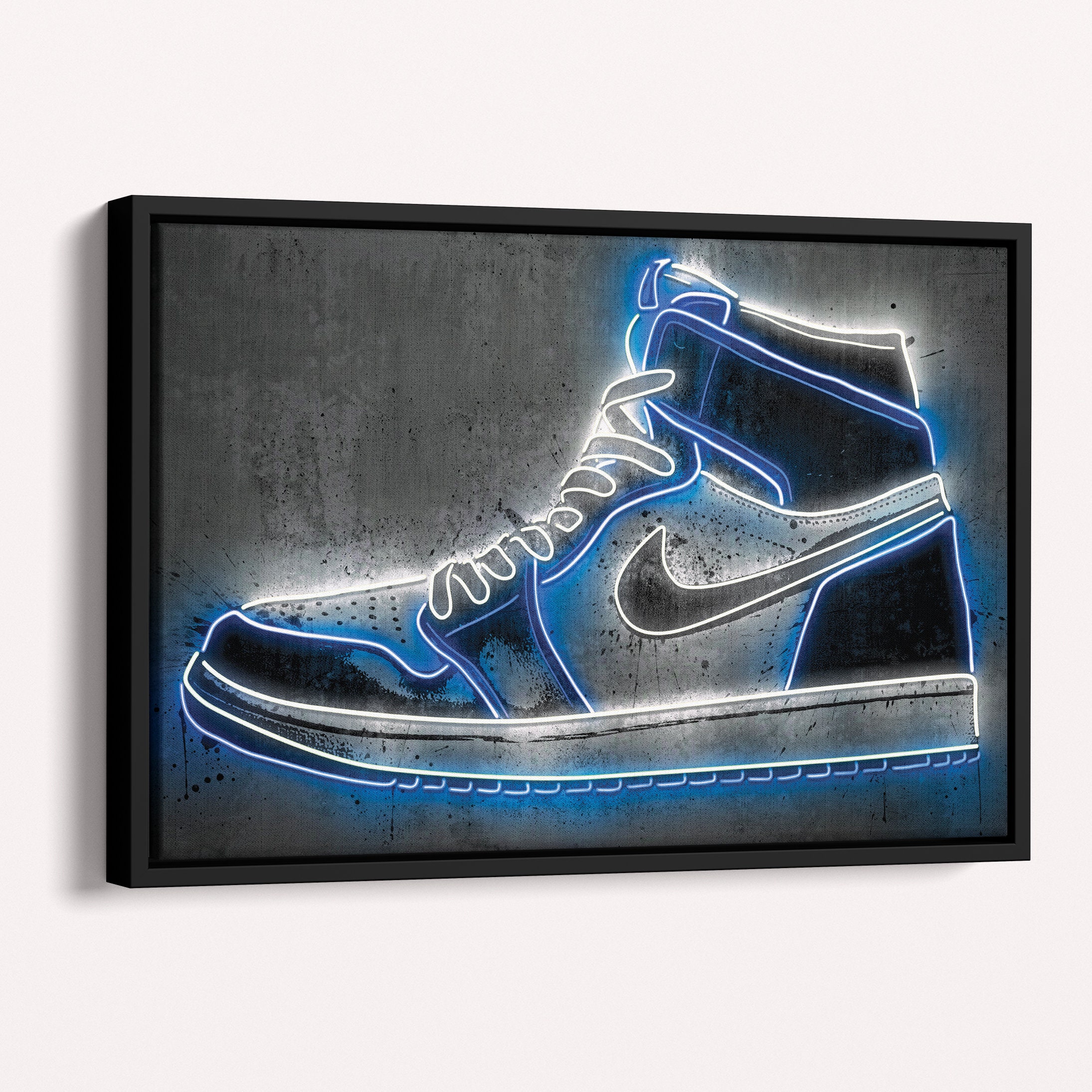 Neon blue jordans hotsell