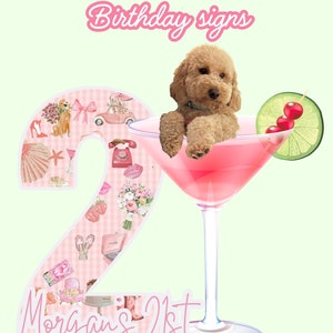 21st Digital Birthday Signs