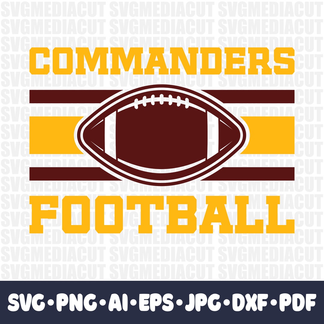 Commanders Football SVG Cricut Cut File. Love Team PNG Clipart. Rugby ...