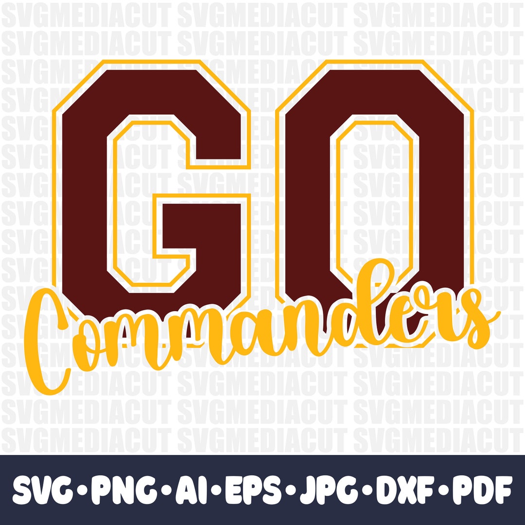 Commanders Football SVG Cricut Cut File. Love Team PNG Clipart. Rugby ...