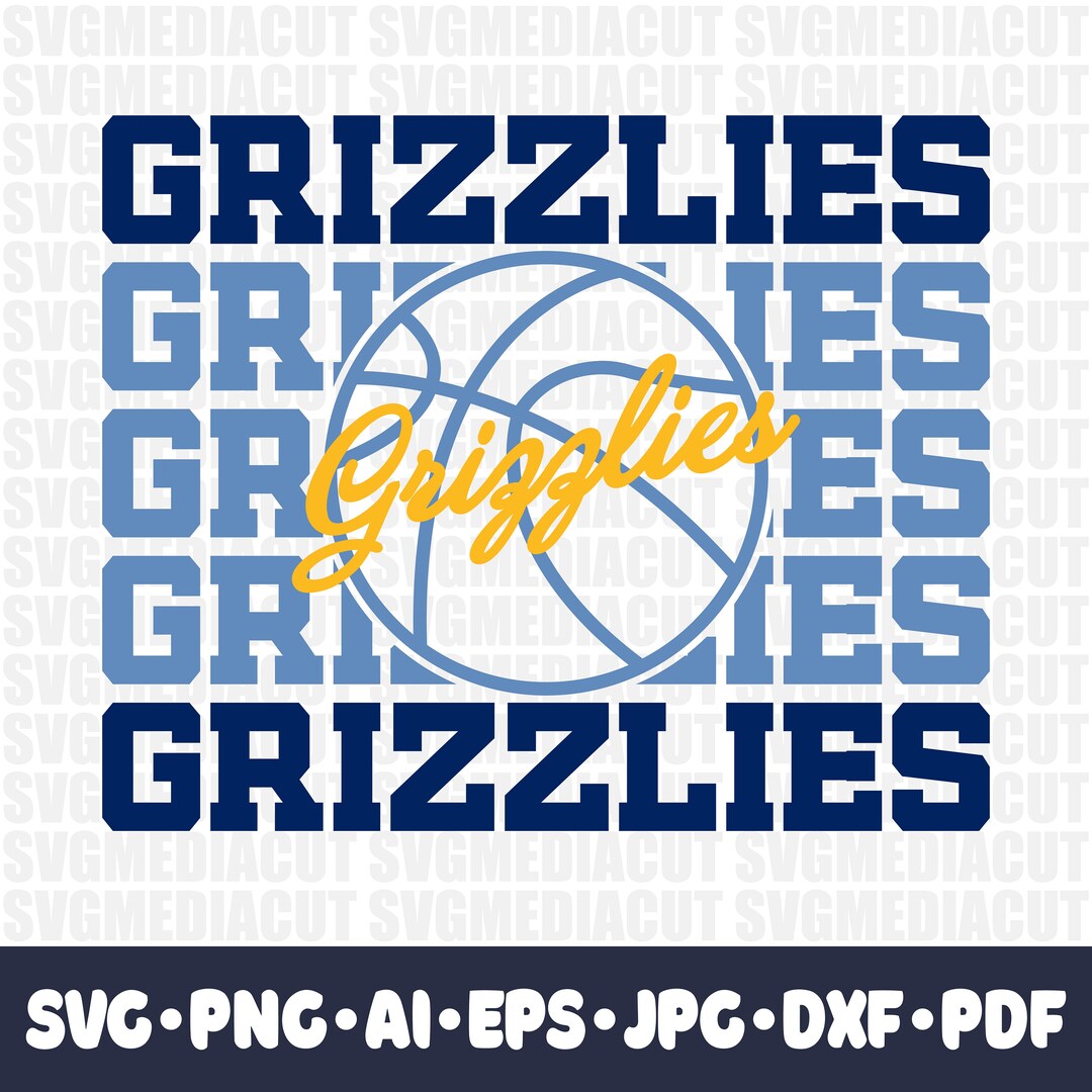 Grizzlies SVG Cricut Cut File. Basketball Team PNG Clipart. Cheer ...