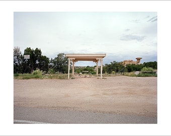 Original Fine Art Photograph / Print / Photography, Landscape, Mid Century, Desert, Road Trip, Americana, Santa Fe Minimalist Film Santa Fe