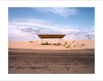 Original Fine Art Photograph Print Photography Landscape Mid Century Modern Vintage Film Americana Sand Dunes Road Trip Desert