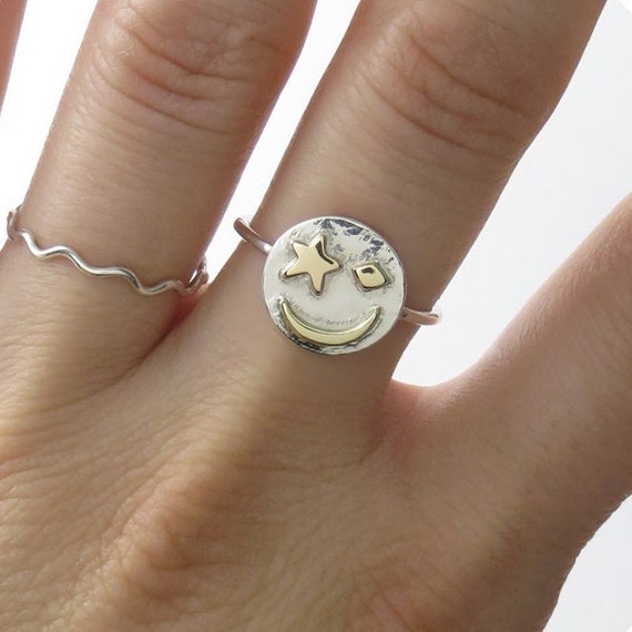 Starry-Eye Space Face Ring