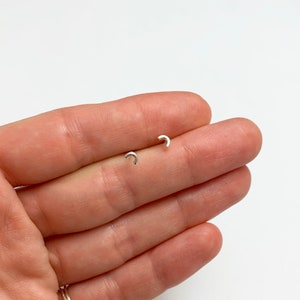 Tiny Rainbow Studs Little Rainbow Arc Earrings in Solid Sterling Silver Handcrafted by Ginny Reynders Jewellery image 3