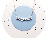 Cloud Necklace | Cut-out Small Cloud Necklace in Solid Sterling Silver OR Solid .9ct Yellow Gold Handcrafted by Ginny Reynders