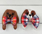 Dog Bow Tie • Madras Plaid • Small or Large