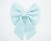 Dog Bow Tie • Light Blue • Large Sailor Bow