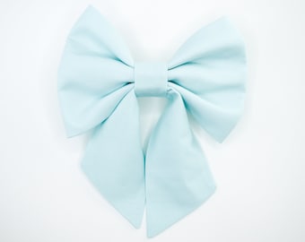 Dog Bow Tie • Sailor Bow • Light Blue • XL