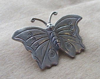 Hill Tribe Silver Butterfly Pendant