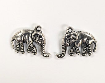 Pewter Elephant Charm Lot