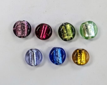 Czech Lampwork Coin Beads