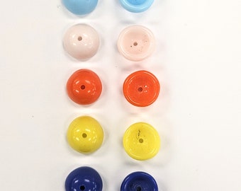 Vintage German Glass Bead Caps