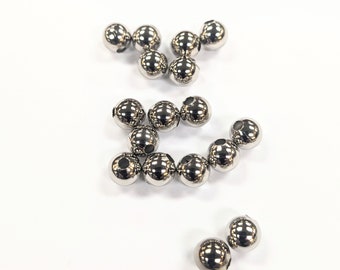 Round Nickel Plated Beads