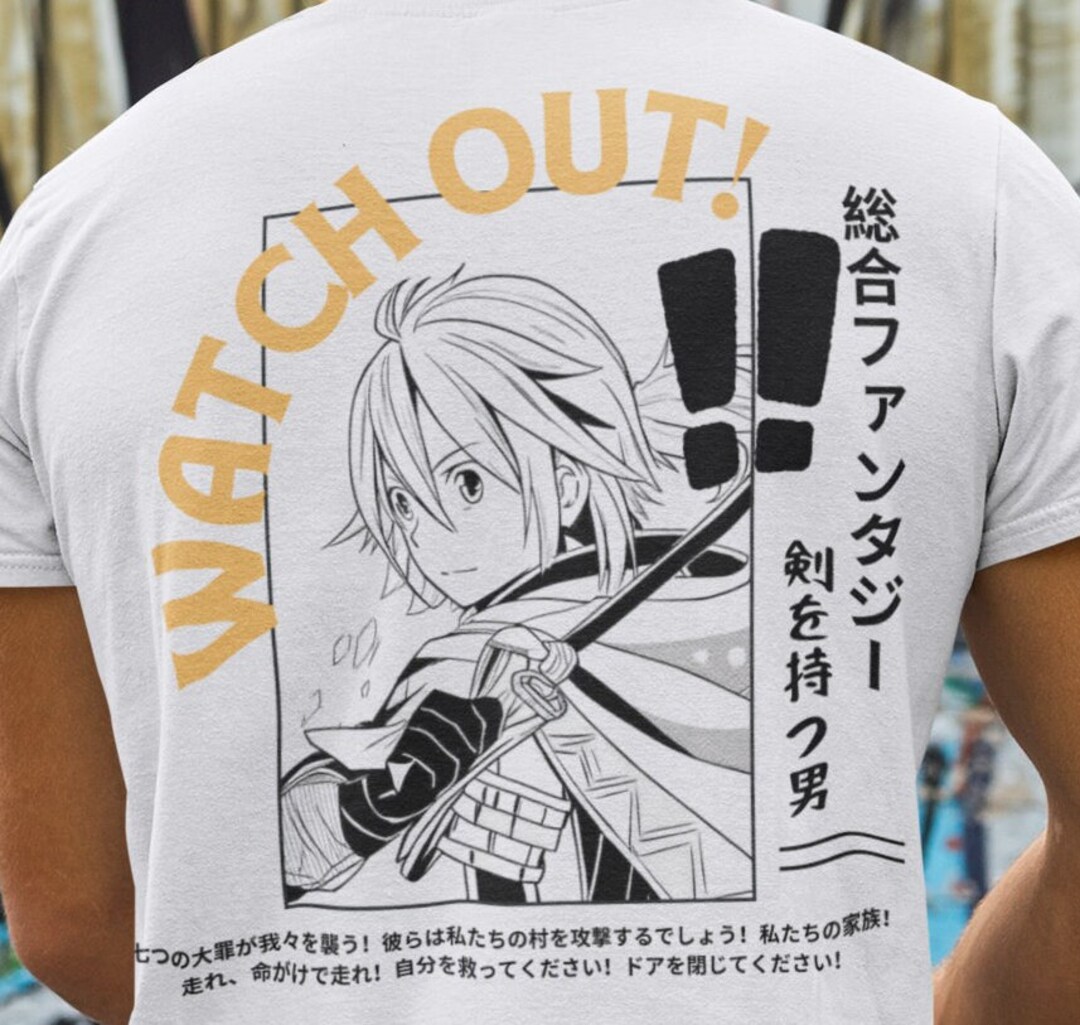 thumbnail interactive-video image 1 of The Seven Deadly Sins Meliodas Anime T-Shirt For Men – Gildan Softstyle, 100% Cotton Graphic Tee 1 of 3