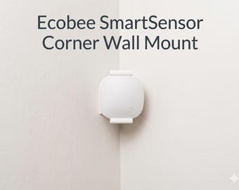Ecobee SmartSensor Corner Wall Mount 2-Pack | Sleek 90 Degrees Corner Bracket