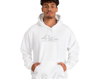 Adventure Mountain Graphic Hoodie: Unisex Fleece Sweatshirt