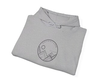 Circle Adventure Black Text Unisex Heavy Blend™ Hooded Sweatshirt