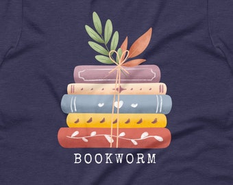 Bookworm Graphic T-shirt for Women | Book Lover, Books, Reading (S-2XL)