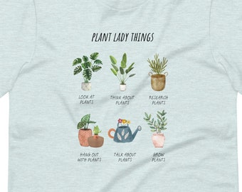 Plant Lady Things Graphic T-shirt for Women | Plant Lover (S-2XL)