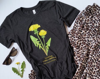 Dandelion Herbal Graphic T-Shirt, Herbalism T-shirt, Herbalist T-shirt, Herbs, Gardening T-shirt (S-3XL)