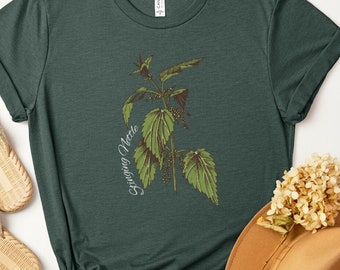 Stinging Nettle Herbal Graphic T-shirt for Women | Herbalism, Herbalist (S-3XL)