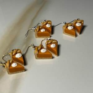 Pumpkin Pies! // Polymer Clay Earrings // Food Earrings // Simulation Food // Jewelry
