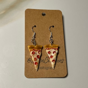 Pizza Polymer Clay Earrings // Food Earrings // Simulation Food // Jewelry