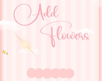 Adding Flower Design.