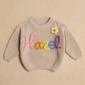 Custom Baby Sweater, Personalized Baby Name Sweater, Hand-Embroidered Name Sweater Baby, Cute Baby Sweater with Name, Baby Shower Gifts product logo