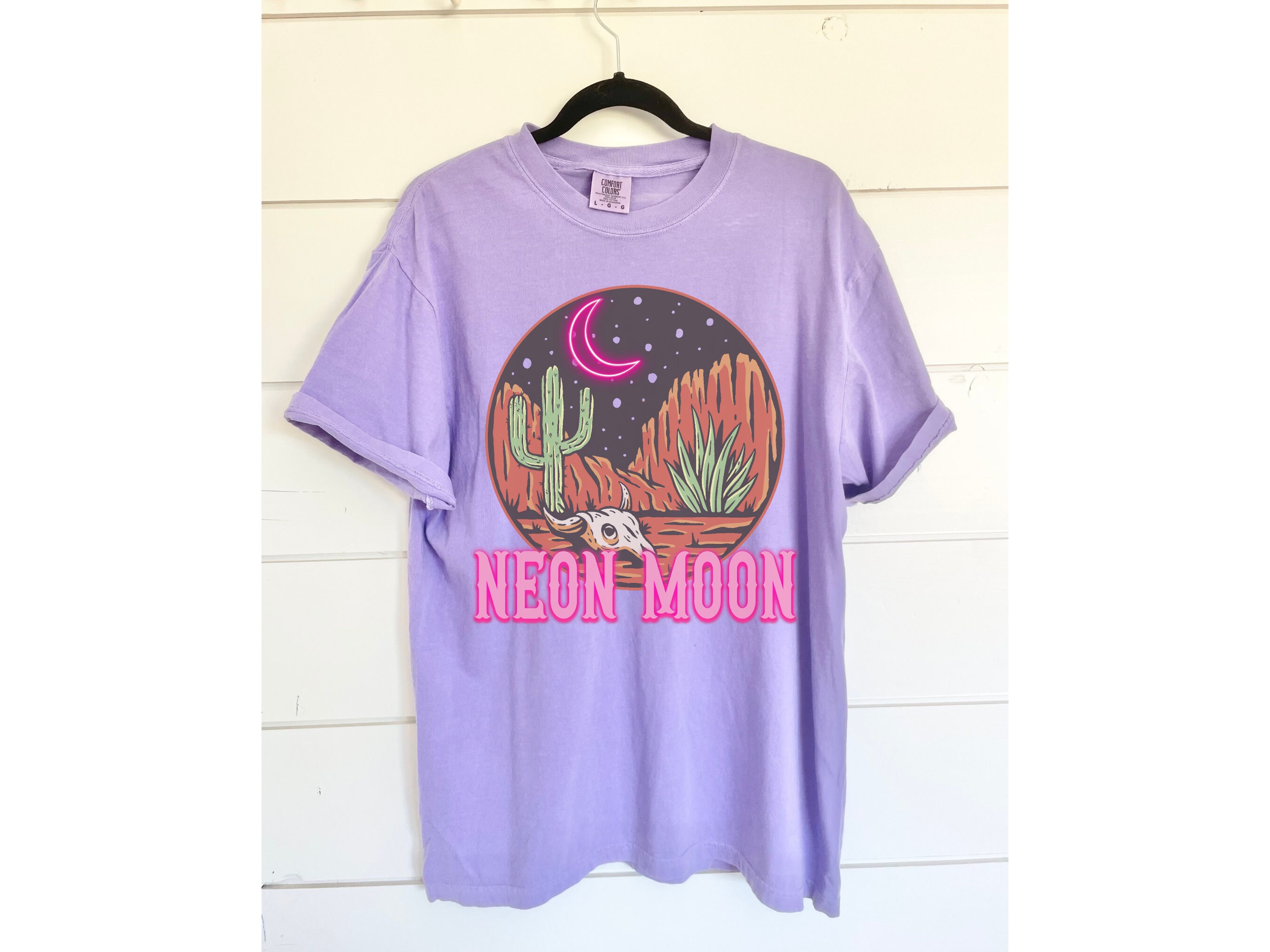 Tシャツ・カットソー [NEON MOON] DUSTY SALON T-SHIRTS 3 TYPES + FREE OMAKE Neon Moon Shirt - Etsy