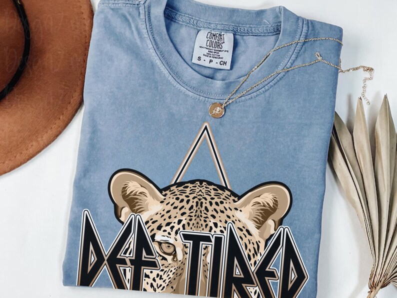 Def Tired Shirt Funny Coffee Graphic Tee Retro Comfort Colors Coffee Lover T Shirt Mom Coffee Shirt Leppard Pour Some Coffee on Me Parody