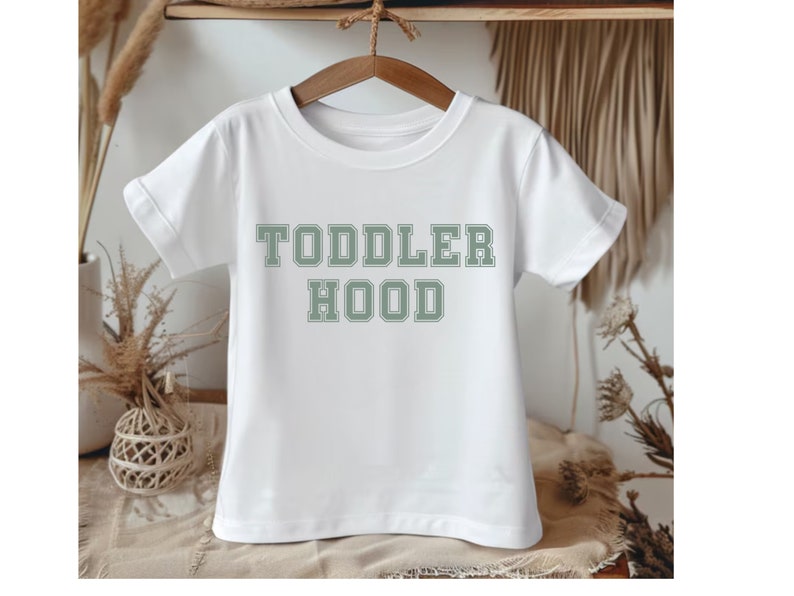 Toddler Hood Funny Trendy Top Youth Boy Birthday Gift University Kid Tee Varsity Block Back to School Witty Child Preschool Top Kindergarten