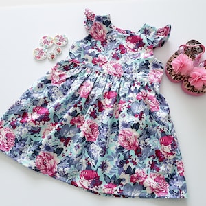 Girls Floral Dress, Party Dress, Flower Dress, Toddler Dress