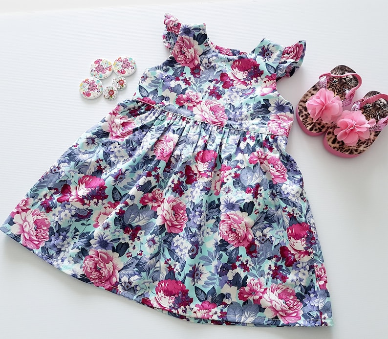 Girls Floral Dress, Party Dress, Flower Dress, Toddler Dress image 1