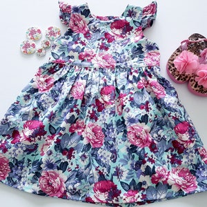 Girls Floral Dress, Party Dress, Flower Dress, Toddler Dress image 5