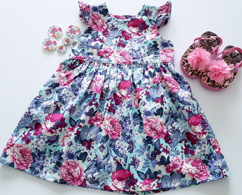 Girls Floral Dress, Party Dress, Flower Dress, Toddler Dress image 5