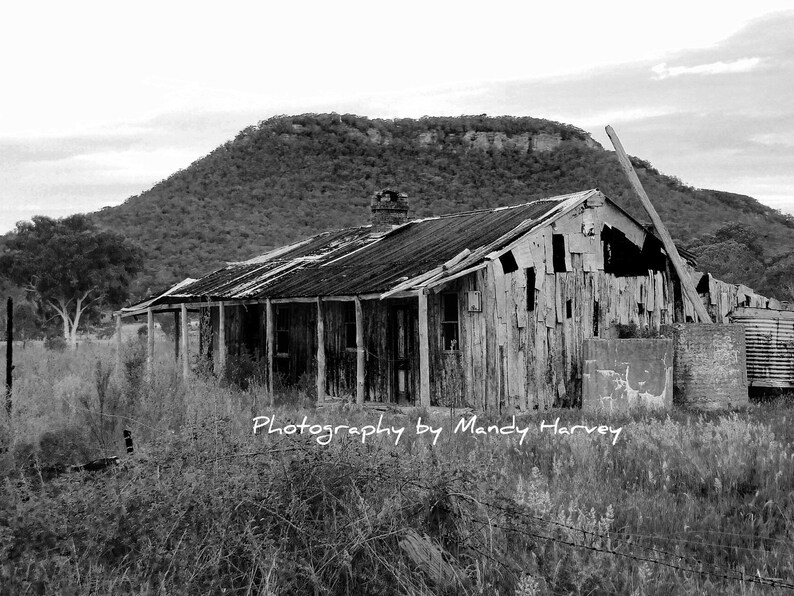 The Old House Hartley New South Wales Australia Black and Etsy