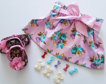 Toddler Skirt, Floral Skirt, Gorls Floral Skirt, Pink Skirt