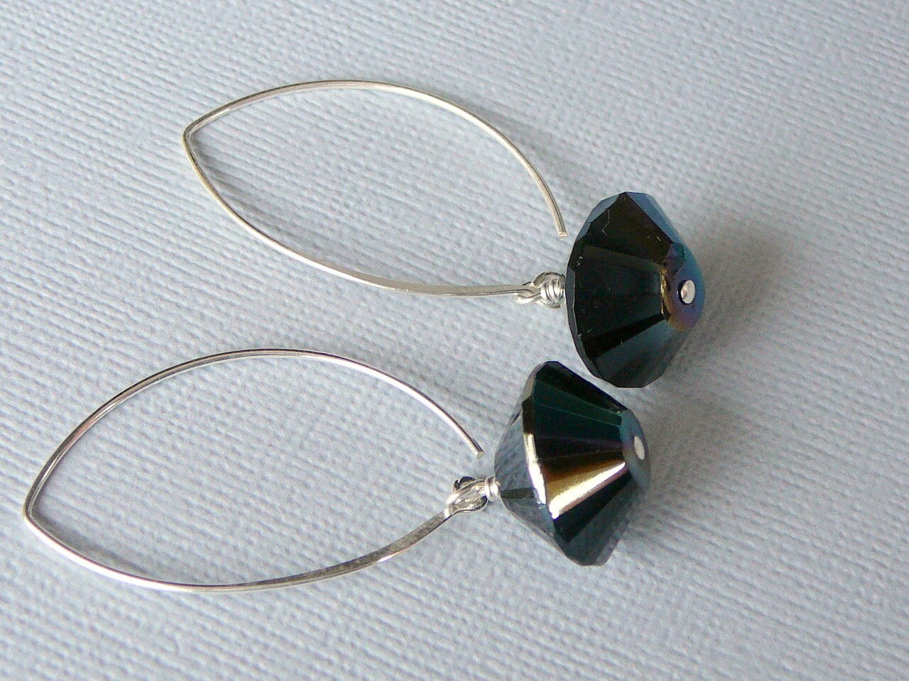 Jet Black Earrings for Your Little Black Dress - Etsy