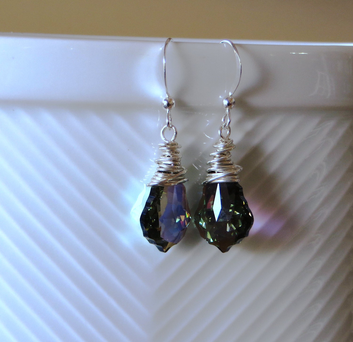 As Seen on Law and Order SVU. Sterling Silver Wire Wrapped Earrings ...