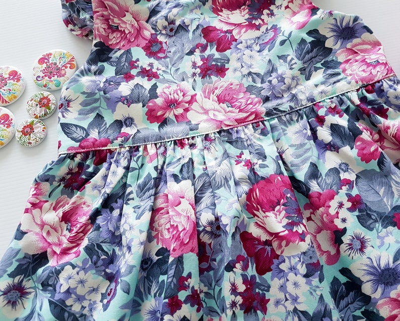 Girls Floral Dress, Party Dress, Flower Dress, Toddler Dress image 2