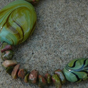 Agate Chips and Big Swirls Necklace image 3